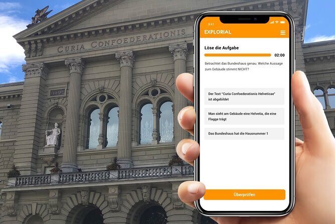 Bern Scavenger Hunt and Sights Self-Guided Tour - Getting started at Käfigturm: access code and how the game runs