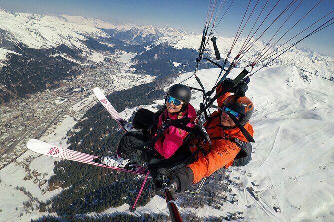Davos Ski And Fly (Video & Photos Included) - Ski Launch Meets Tandem Flight From Jakobshorn