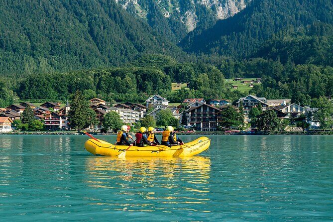 Family Rafting - Lake Brienz float: the calming payoff after the rapids