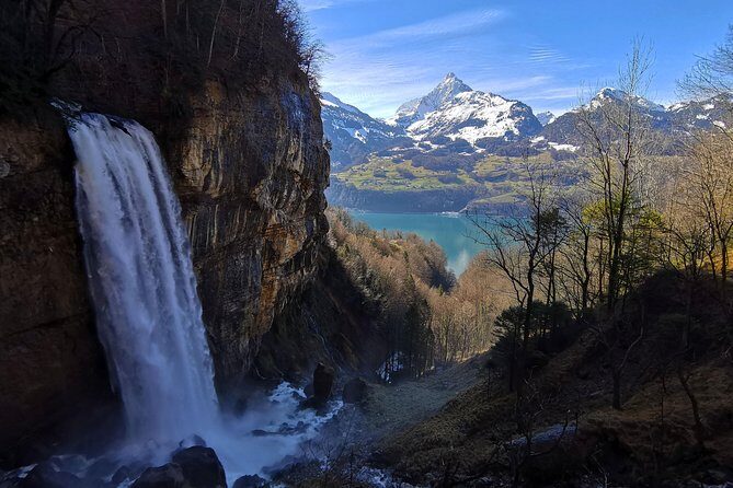 From Zurich: Breathtaking waterfall and lakes private tour - Weesen for the Walensee look from below
