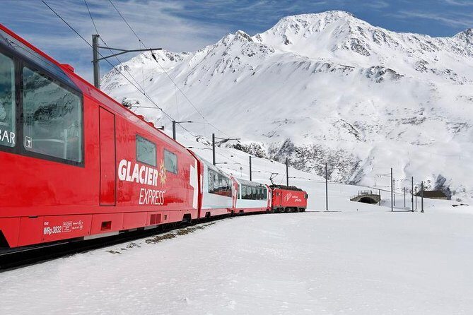 Glacier Express Panoramic Train Round Trip in one Day Private Tour from Basel - Chur Old Town Walk: Cathedral Courtyard and Car-Free Streets