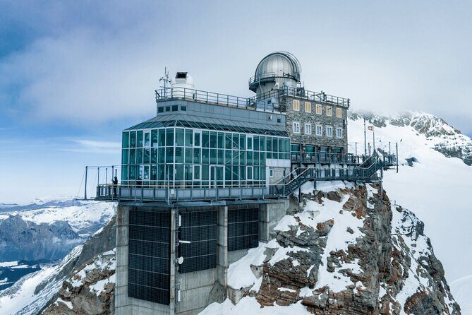 Jungfraujoch Private Tour – Top of Europe & Lauterbrunnen Valley - The Eismeer stop: quick Sea of Ice time that still lands