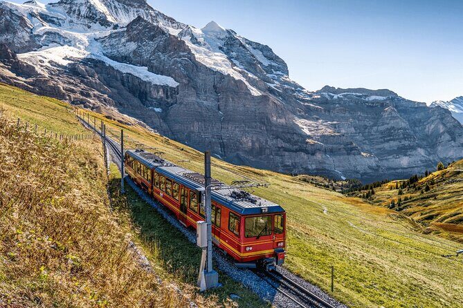 Jungfraujoch Private Tour – Top of Europe & Lauterbrunnen Valley - Eiger Express to Eigergletscher: the Alps through big windows