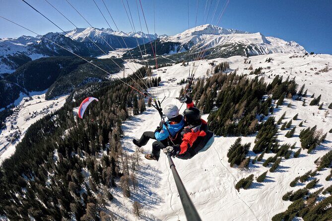 KLOSTERS: Paragliding For 2 - Couples (Video &Photos Incl.) - The two-part flight plan: perfect launch site, then Prättigau views