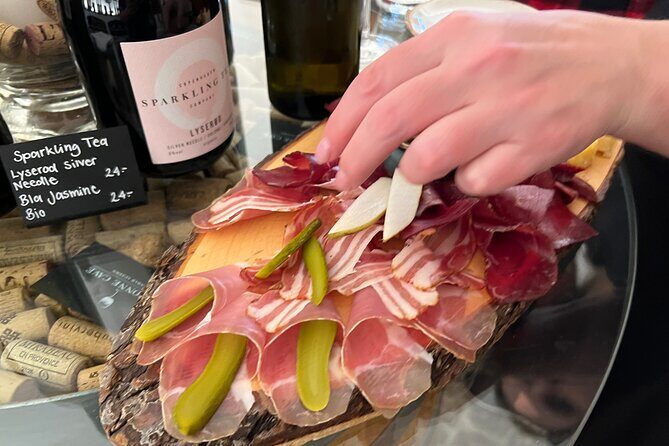 Lake Lucerne Region Wein Tasting - The Food Pairing: Swiss Cheese, Cured Meats, Bread, and Still Water