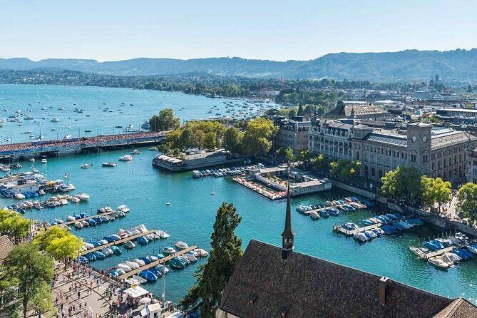 Lake Zurich boat tour for an afternoon ! - Enge and the photo stops: Lion statue to Aquaretum fountain