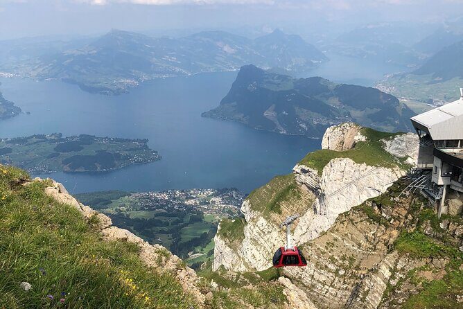 Mt. Pilatus with Lake of Lucerne Cruise Private Tour from Lucerne - Stop 2 at Pilatus: Fraukmuntegg + the glass-cabin dragon ride