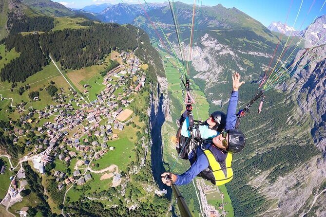 Mürren Lauterbrunnen: Paragliding Panorama Tandem Flights - Birg to Stechelberg: How the Flight Route Works in Real Time