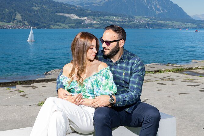 Phototour Private Photoshoot in Interlaken & Lake Brienz and Thun - Interlaken center: Jungfrau backdrop and Kursaal details
