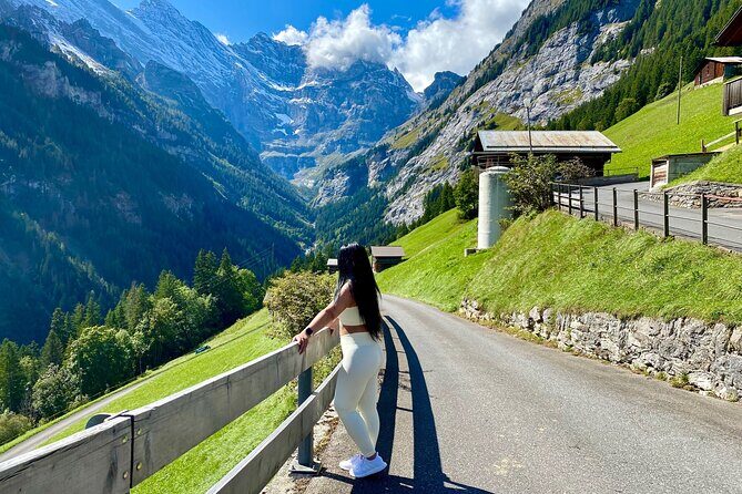Private Full-Day Tour to Grindelwald Lauterbrunnen Interlaken Mürren from Basel - Lauterbrunnen waterfall valley: where the day hits first