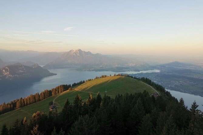 Private Guided Hike on Mt. Rigi with Farm Visit and BBQ - Summit stop: getting those 360 views (and using them well)