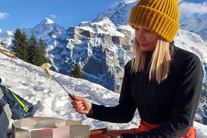 Sledding Cheese Fondue, Chocolate - Männlichen Start: The View and the Gondola Reality