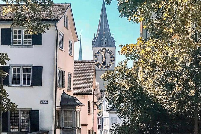 Zurich Highlights In A 2+ Hour Walking Tour Including Panoramic Views - Grossmünster tower panoramas: the included funicular ride moment